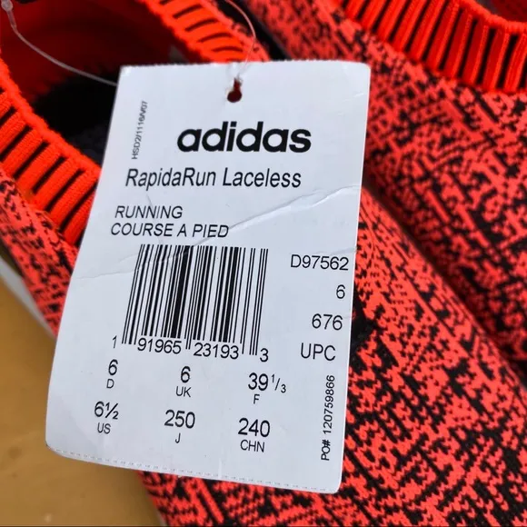 Adidas Junior Kids RapidaRun Laceless Knit Sneaker
