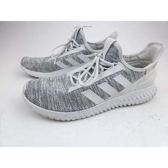 Adidas Kaptir 2.0 Shoes Men's 12.5 Gray Knit Running Athletic Cloud Shoes H00276