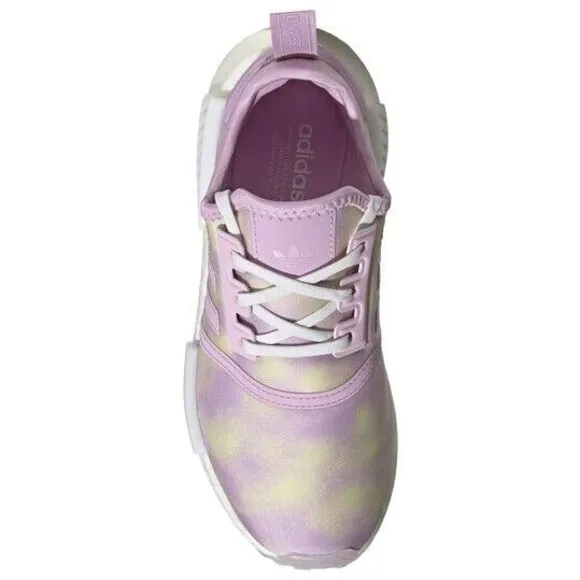 Adidas Kid’s NMD_R1 Running Shoes Size 7 Bliss Lilac White Sneakers NEW- HQ6184
