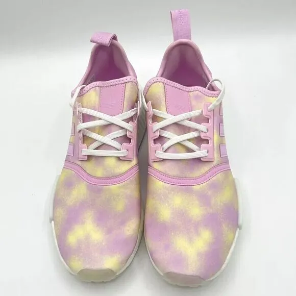 Adidas Kid’s NMD_R1 Running Shoes Size 7 Bliss Lilac White Sneakers NEW- HQ6184