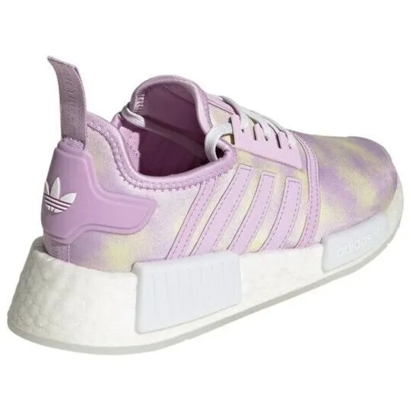 Adidas Kid’s NMD_R1 Running Shoes Size 7 Bliss Lilac White Sneakers NEW- HQ6184