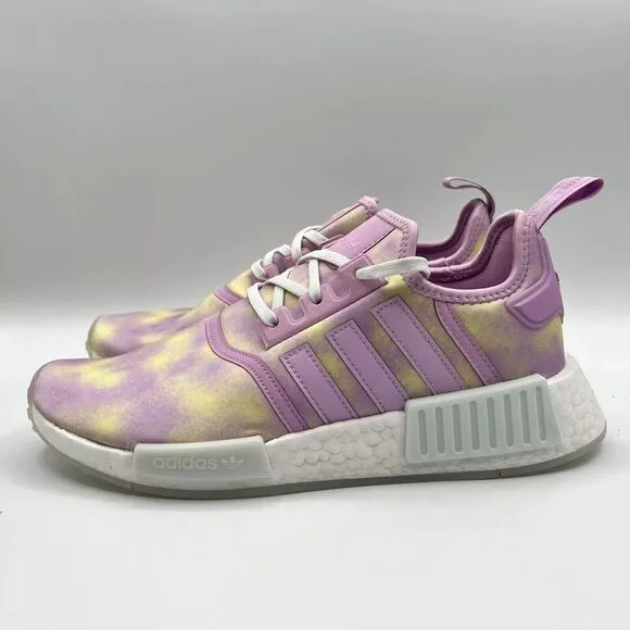 Adidas Kid’s NMD_R1 Running Shoes Size 7 Bliss Lilac White Sneakers NEW- HQ6184
