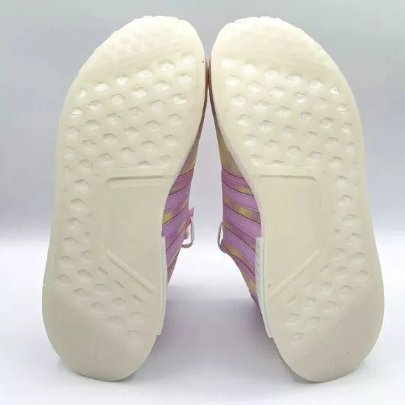 Adidas Kid’s NMD_R1 Running Shoes Size 7 Bliss Lilac White Sneakers NEW- HQ6184