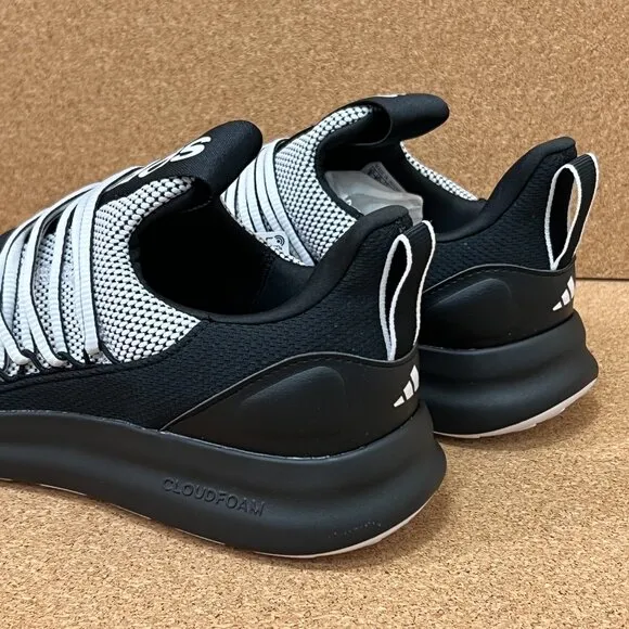 Adidas Lite Racer Adapt 7.0 Wide Running Shoes Men's Size 8 Wide Gray Black NEW