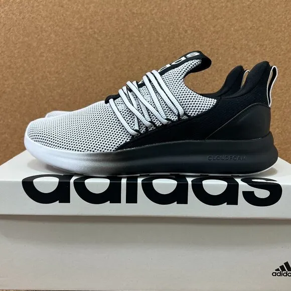 Adidas Lite Racer Adapt 7.0 Wide Running Shoes Men's Size 8 Wide Gray Black NEW