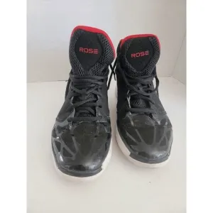 Adidas Men's Black Red Derek Rose 2.5 Mid-Top Basketball Sneakers Shoes Size 6
