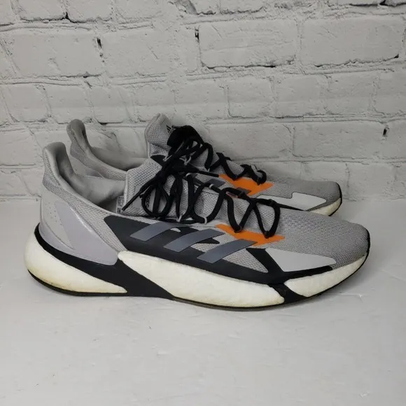Adidas Mens PWI001001 FW8414 Gray Black Running Shoes Sneakers Size 15.‎