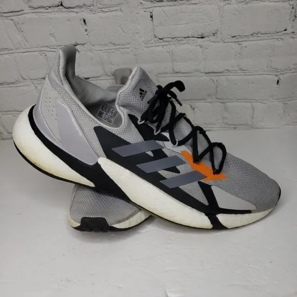 Adidas Mens PWI001001 FW8414 Gray Black Running Shoes Sneakers Size 15.‎