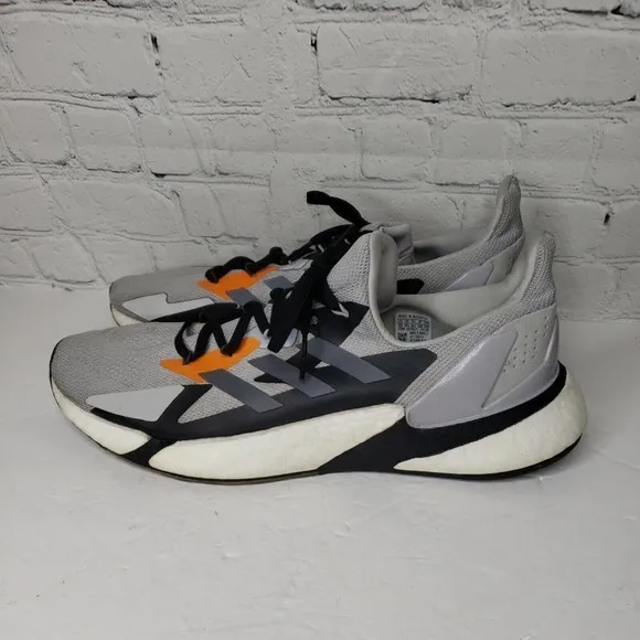 Adidas Mens PWI001001 FW8414 Gray Black Running Shoes Sneakers Size 15.‎