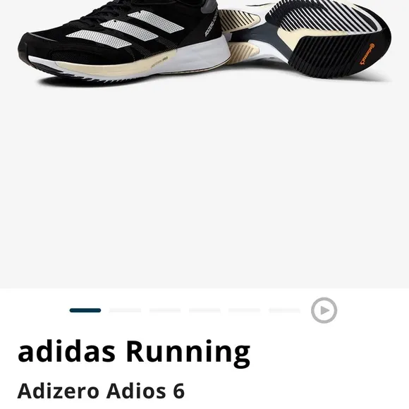 Adidas mens running shoes- adizero adios 6. Size 11.5
