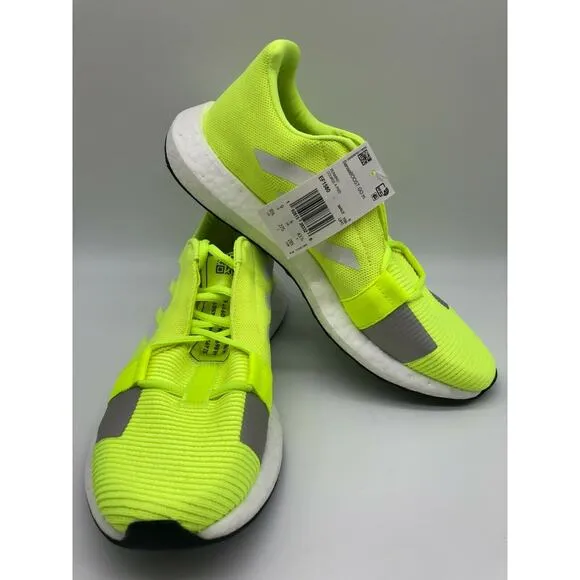 adidas Men's Senseboost GO Running Shoes Neon/Yellow Sneakers EF1580 Size 9.5🛒