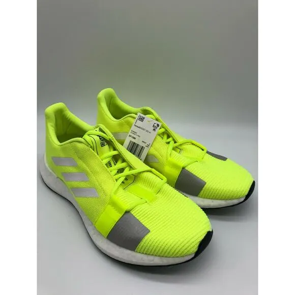 adidas Men's Senseboost GO Running Shoes Neon/Yellow Sneakers EF1580 Size 9.5🛒