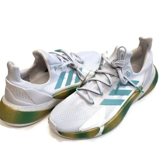 Adidas Mens Size 9.5 X9000L4 Boost Running Sneaker Shoes Grey Blue Spirit FY3230