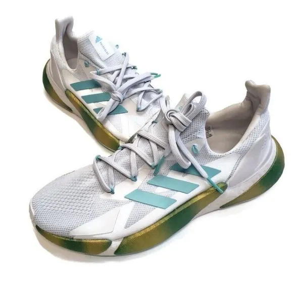 Adidas Mens Size 9.5 X9000L4 Boost Running Sneaker Shoes Grey Blue Spirit FY3230