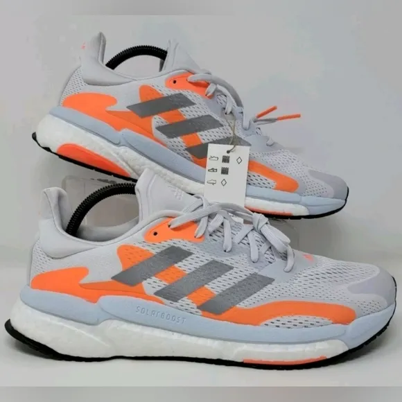 Adidas Men's Solar Boost 3 M Running Shoes FY0316 White/Orange Multi Sizes New