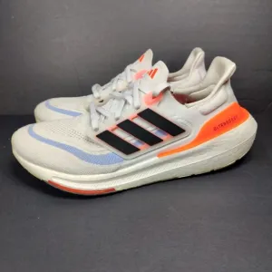 ADIDAS Men's Ultraboost Light Running Shoes White Orange Knit Running Sneaker 11