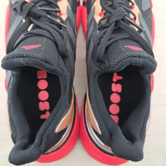 Adidas Mens X9000L4 Boost Black Red Running Shoes Sneakers FW8389 Size 9.5