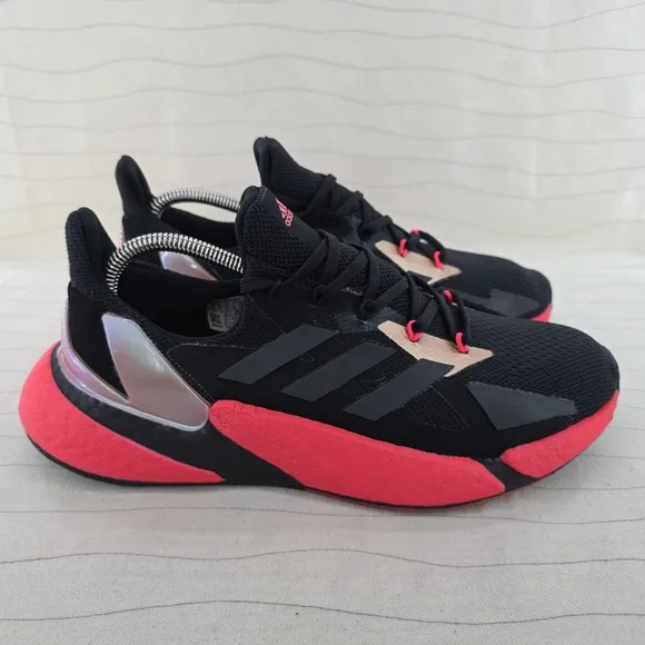 Adidas Mens X9000L4 Boost Black Red Running Shoes Sneakers FW8389 Size 9.5