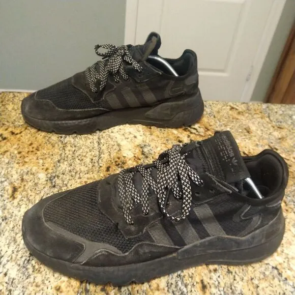 Adidas Nite Jogger Mens 11 shoes Black Reflective atlethic Sneakers BD7954