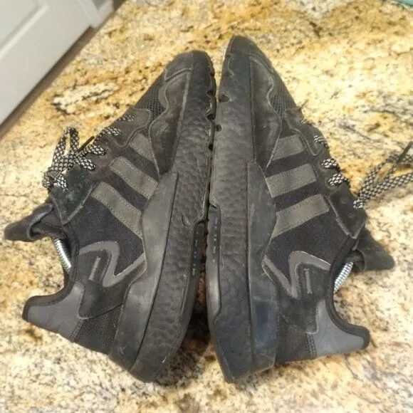 Adidas Nite Jogger Mens 11 shoes Black Reflective atlethic Sneakers BD7954