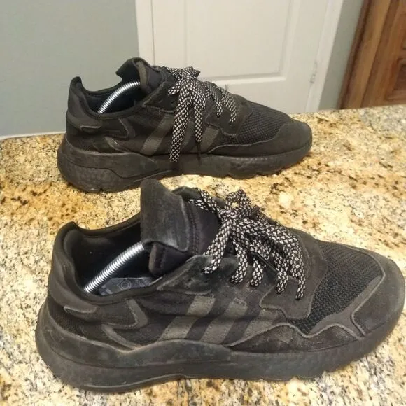 Adidas Nite Jogger Mens 11 shoes Black Reflective atlethic Sneakers BD7954