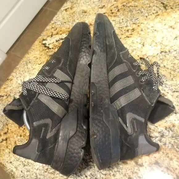 Adidas Nite Jogger Mens 11 shoes Black Reflective atlethic Sneakers BD7954