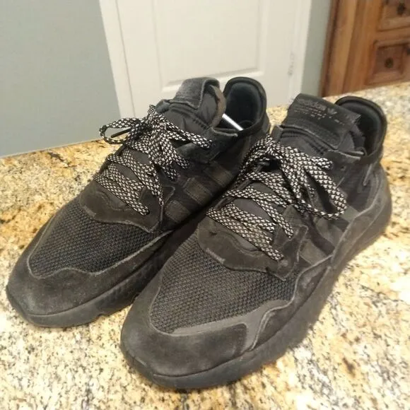Adidas Nite Jogger Mens 11 shoes Black Reflective atlethic Sneakers BD7954