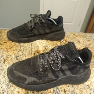 Adidas Nite Jogger Mens 11 shoes Black Reflective atlethic Sneakers BD7954