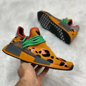 Adidas Nmd R1 Low Mens Running Shoes Animal Print Orange GZ4439 NEW Multi Sz
