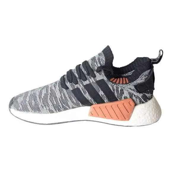ADIDAS NMD R2 'Black White Future Harvest' Running Shoes 9