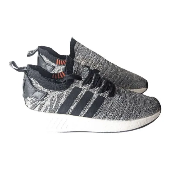 ADIDAS NMD R2 'Black White Future Harvest' Running Shoes 9