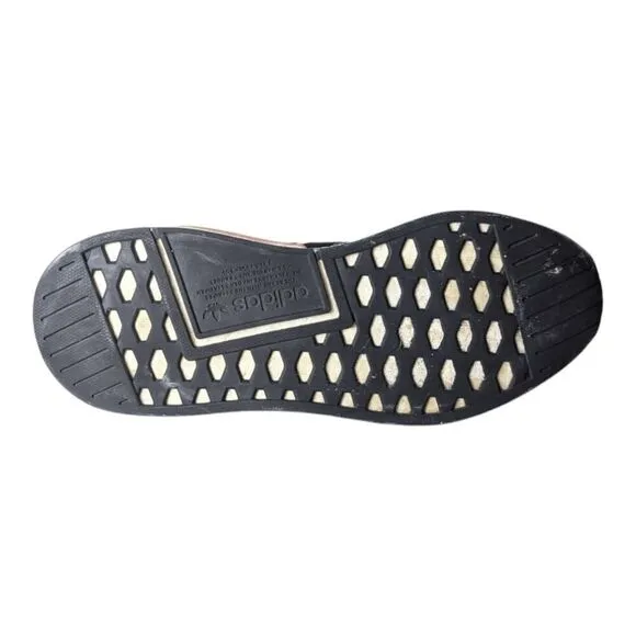 ADIDAS NMD R2 'Black White Future Harvest' Running Shoes 9