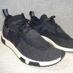 𝅺adidas NMD Racer PK Mens Size 13 US Black Primeknit Running Shoes AQ0949
