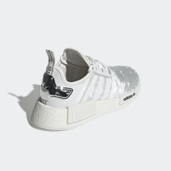 Adidas NMD_R1 Velour Low Womens Running Shoes Crystal White GW5681 NEW Multi Sz
