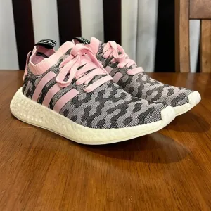 Adidas NMD_R2 PK Primeknit shoes sneakers pink Boost BY9521 NMD Womens Sizes