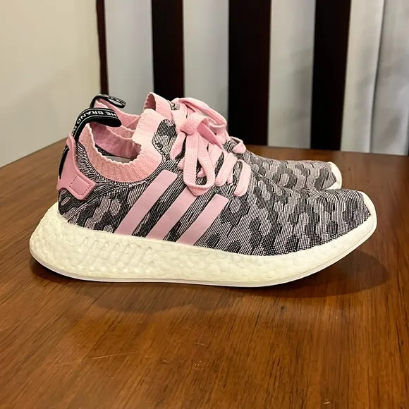 Adidas NMD_R2 PK Primeknit shoes sneakers pink Boost BY9521 NMD Womens Sizes