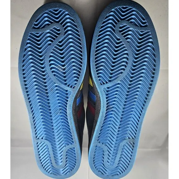 Adidas Original Superstar 2 II CB Grey Shell Rare  Sneakers With Yellow/Blue/Red