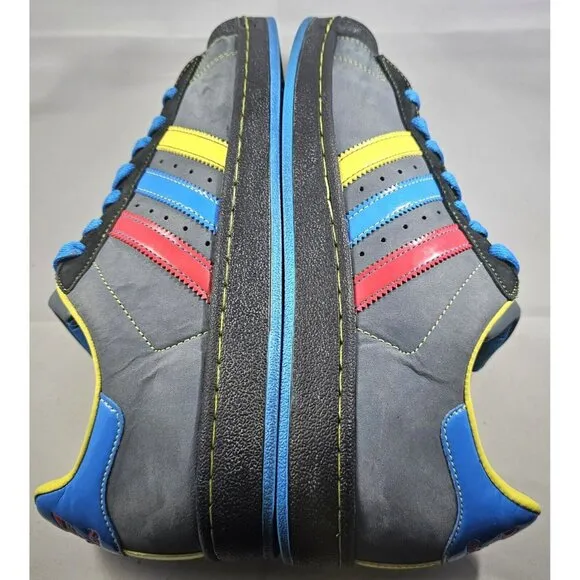 Adidas Original Superstar 2 II CB Grey Shell Rare  Sneakers With Yellow/Blue/Red