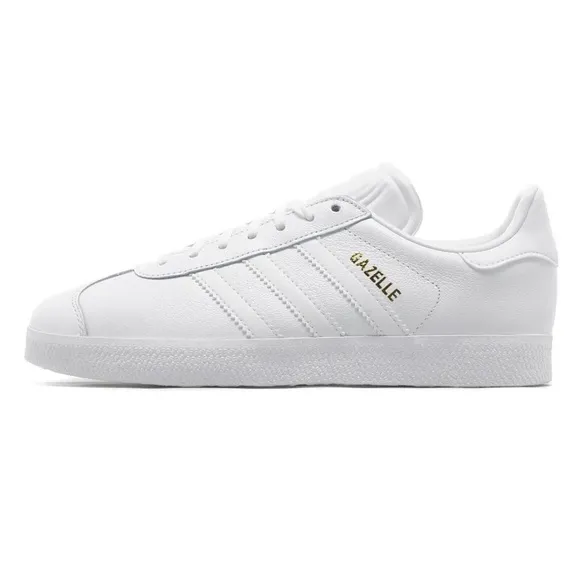 Adidas Originals Gazelle White Gold Mens 6.5/ women’s 7.5 Casual Shoes Leather