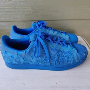 Adidas Originals Superstar Xeno Reflective Shoes Blue AQ8183 Men's Size 12