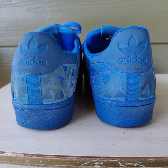 Adidas Originals Superstar Xeno Reflective Shoes Blue AQ8183 Men's Size 12