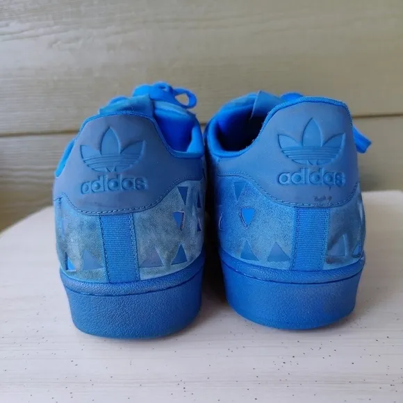Adidas Originals Superstar Xeno Reflective Shoes Blue AQ8183 Men's Size 12