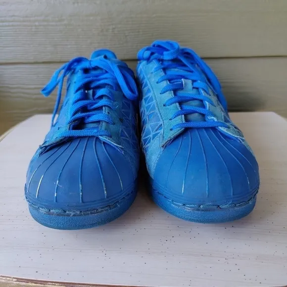 Adidas Originals Superstar Xeno Reflective Shoes Blue AQ8183 Men's Size 12