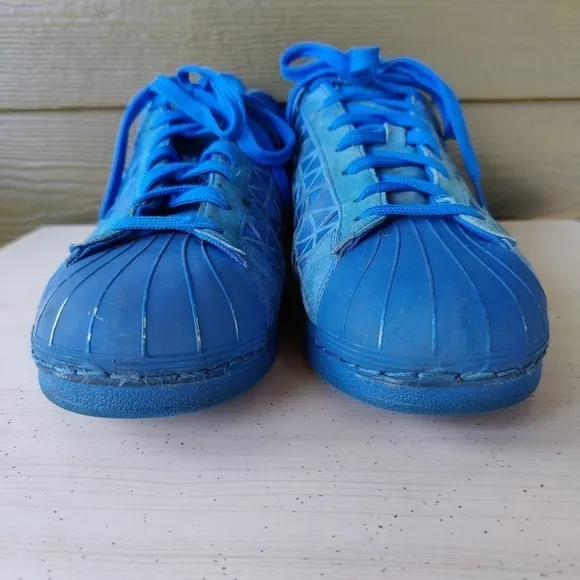 Adidas Originals Superstar Xeno Reflective Shoes Blue AQ8183 Men's Size 12