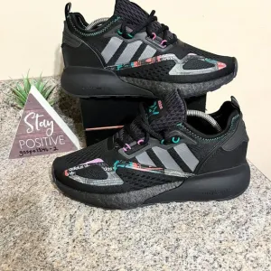 Adidas‎ Originals ZX 2K Boost GX2719 Black Green Sneakers Mens Size 8 Shoes