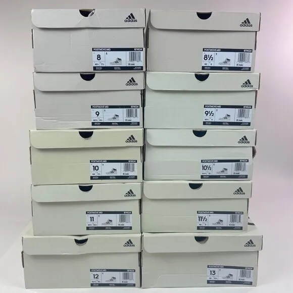 Adidas Postmove Mid White Green Basketball Shoes Sneakers Gum Bottom IE9824