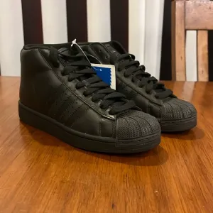 Adidas Pro Model J shoes sneakers new black Youth Boys Girls Size 4.5