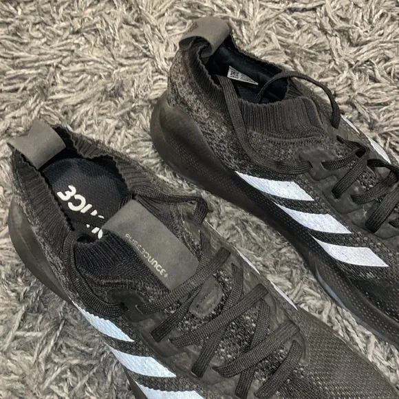 Adidas pure bounce black grey running shoes size 13