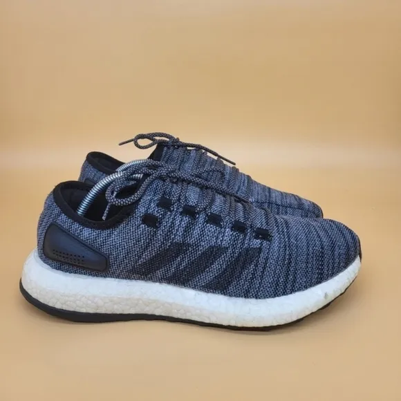 adidas Pureboost ATR Core Black Grey Men's Running Shoes Size 10.5