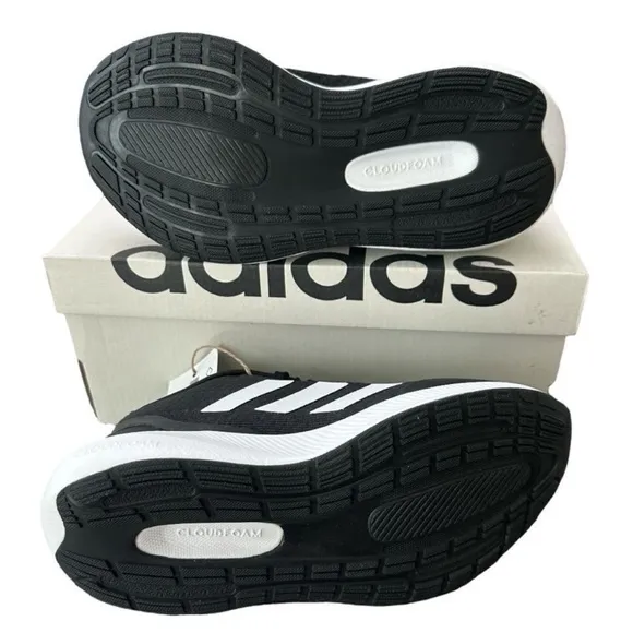 Adidas Runfalcon 3.0 Kids Sneakers Running Shoes in Black and White Size 12 Kids